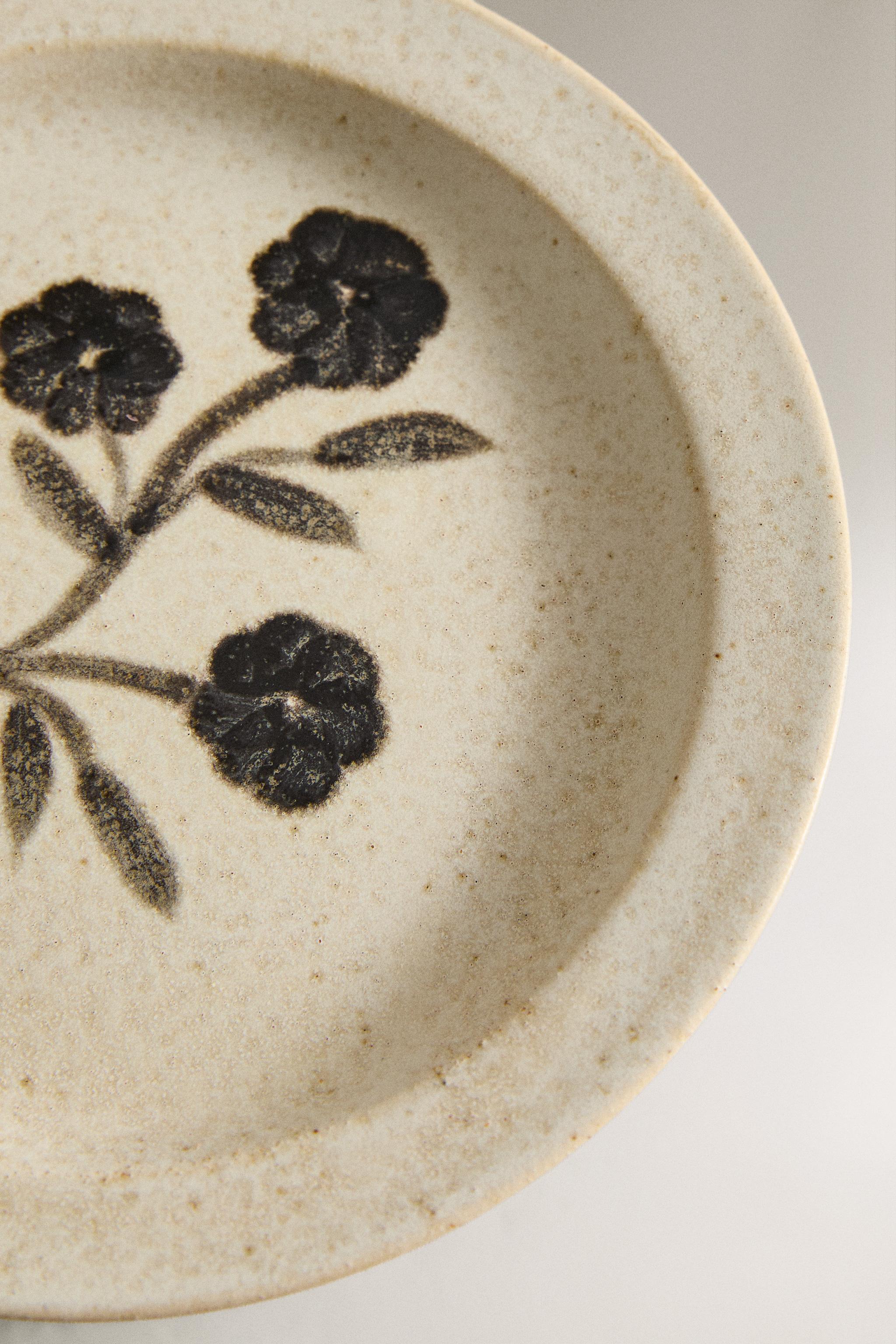MINI FLORAL STONEWARE PLATE